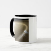 星を切り裂のまわりにかれる彗星 マグカップ (正面左)