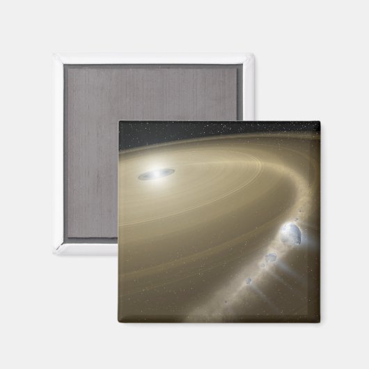 星を切り裂のまわりにかれる彗星 マグネット (正面/裏面)