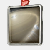 星を切り裂のまわりにかれる彗星 メタルオーナメント (左)