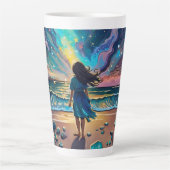 星を取り除こうとする者は カフェラテマグ (正面)