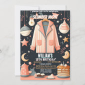 星を取得スリーポバースランバーパーティー13th誕生日 招待状 (正面)
