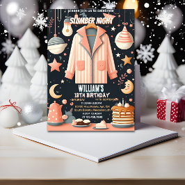 星を取得スリーポバースランバーパーティー13th誕生日 招待状