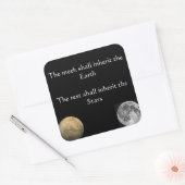 星を受け継ぐ！ノートパソコンのステッカー スクエアシール (封筒)