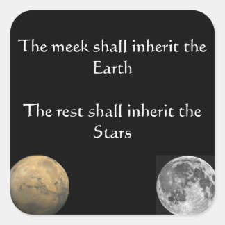 星を受け継ぐ！ノートパソコンのステッカー スクエアシール