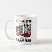 星を得るSpangled Hambled Est 1776 コーヒーマグカップ (左)