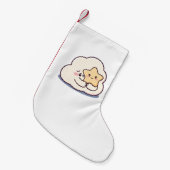 星を抱くシャイな雲 スモールクリスマスストッキング (正面 (吊り時))