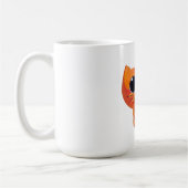 星を持つかわいいオレンジ猫 コーヒーマグカップ (左)