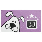 星を持つかわいいドードル犬|過去記事 枕カバー (正面右)