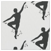 星を持つオスのダンサー ファブリック (クローズアップ)