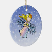 星を持つ可愛い天使のクリスマスオーナメント セラミックオーナメント (右)