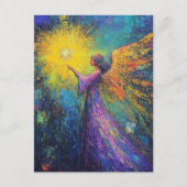 星を持つ天使 ポストカード (正面)