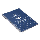 星を持つ青いいかり ノートブック (右側)