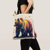 星を持つ トートバッグ (クローズアップ)