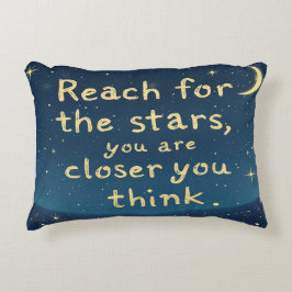 星を求めてリーチやる気を起こさせる- 感動的 アクセントクッション