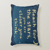 星を求めてリーチやる気を起こさせる- 感動的 アクセントクッション (正面(垂直))