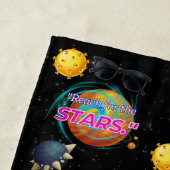 星を求めて手を伸ばす ビーチタオル (インサイチュ)