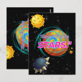 星を求めて手を伸ばす ポストカード (正面/裏面)