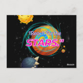 星を求めて手を伸ばす ポストカード (裏面)