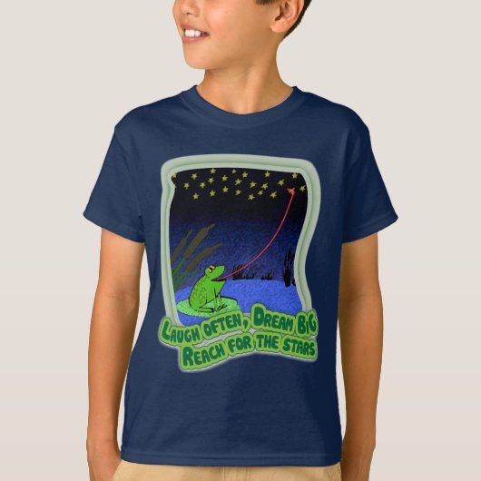 星を求めて手を伸ばす Tシャツ (正面)