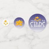 星を求める |誕生日テーブル紙吹雪 コンフェッティ (正面)