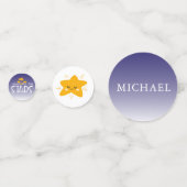 星を求める |誕生日テーブル紙吹雪 コンフェッティ (裏面)