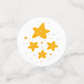 星を求める |誕生日テーブル紙吹雪 コンフェッティ (スモール正面)