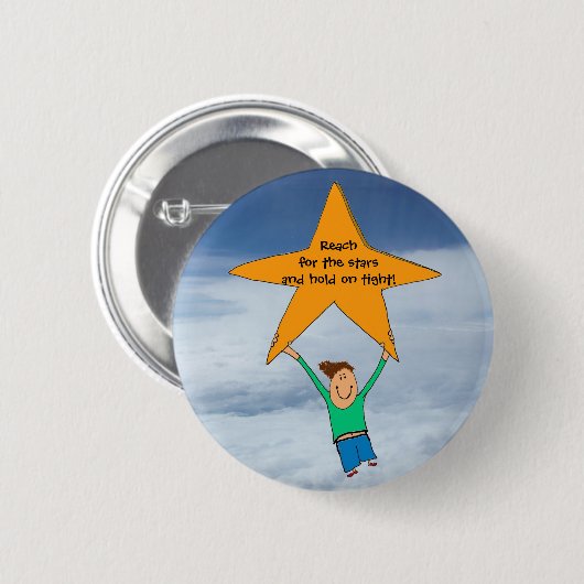 星を目指してリーチ… 缶バッジ (正面&裏面)