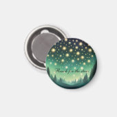 星を目指すリーチ – Green Shades Starry Night マグネット (正面/裏面)