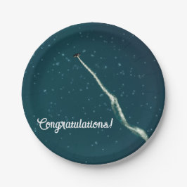 星を目指す飛行機 ペーパープレート