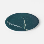 星を目指す飛行機 ペーパープレート (アングル)