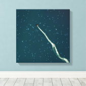 星を目指す キャンバスプリント (インサイチュ (ウッドフロア))