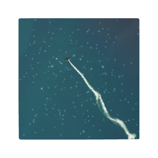 星を目指す メタルプリント (正面)