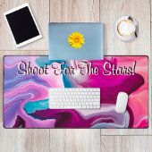 星を目指せ モチベーションが液体のような抽象的なものに変わる デスクマット