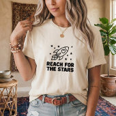 星を目指せ！男の子の部屋用スペースTシャツ Tシャツ