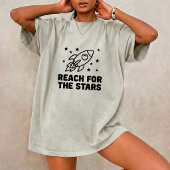 星を目指せ！男の子の部屋用スペースTシャツ Tシャツ