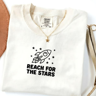 星を目指せ!男の子の部屋用スペースTシャツ Tシャツ