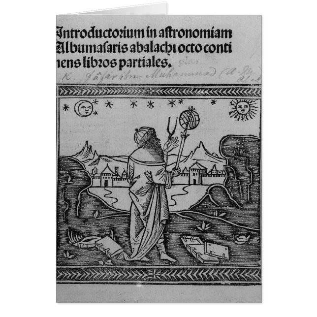 星を眺めている天文学者 (正面)