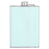 星を眺めるかわいい黒い子猫 フラスク (裏面)