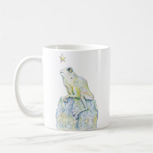 星を眺めるカエル コーヒーマグカップ