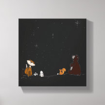 星を眺める ストレッチキャンバスプリント