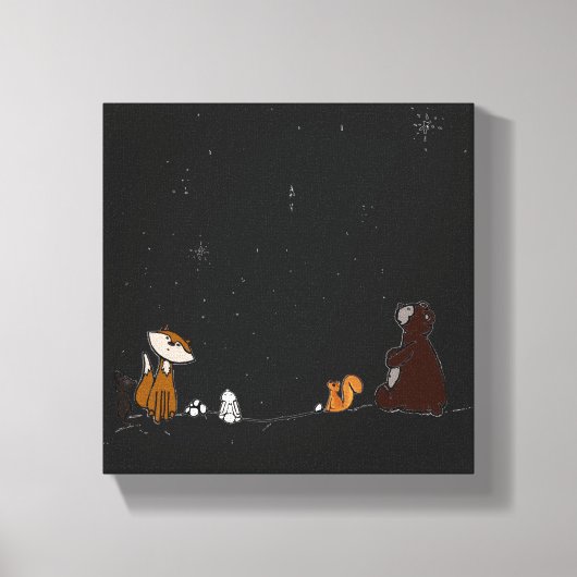 星を眺める ストレッチキャンバスプリント キャンバスプリント (正面)