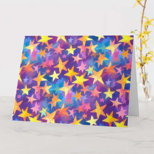 星を落とす カード (黄色い花)