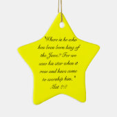 星を見たときにマットの2:10、彼らは前を喜ばせました セラミックオーナメント (右)