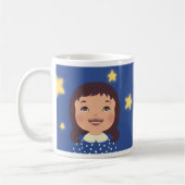 星を見ている女の子 コーヒーマグカップ (左)