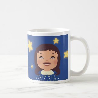 星を見ている女の子 コーヒーマグカップ