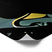 星を見る女性 ポスター (角)