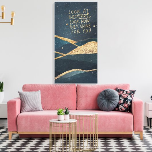 星を見る キャンバスプリント (インサイチュ (リビング))