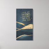 星を見る キャンバスプリント (正面)