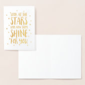 星を見る |ゴールドフォイルカード 箔カード (ディスプレー)