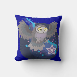 星を見る~フクロウ枕 クッション
